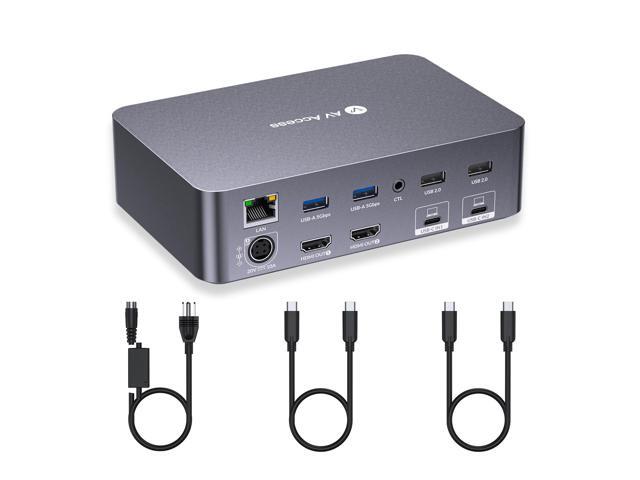 AV Access iDock C20 USB-C KVM Switch Docking Station
